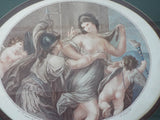 Antique Regency  Classical Print ~ Prudence and Beauty