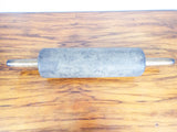 Antique Primitive Wood & Leather Rolling Pin