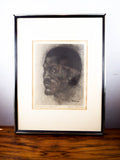 Vintage Signed Art Print  of Paul Robeson ~ By Edward Biberman