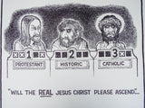 1967 Signed Ron Cobb Political Cartoon Print ~ Underground Free Press