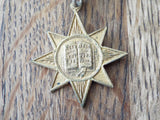 1920s Antique Religious Gospel Temperance Star Enamel Medal