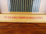 Rare Vintage 1930s Eagle Pencils Advertising Shop Store Display Case Counter Top