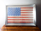 Vintage 1976 Abstract Art American Flag by Gene Gill