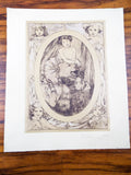 Alphonse Mucha Artists Proof Study Print