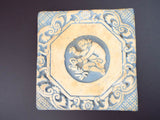 Antique 19th C Moravian Pottery Mercer Pottery Tile