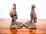 Vintage 1920s Western Indian Horse Bookends End of the Trail after James Fraser
