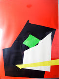 Vintage Original Lithograph Signed Abstract Art Jean Miotte 166/260 Summer