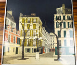 Vintage 1974 Original Lithograph Signed Art Denis Paul Noyer 249/260 Paris Night