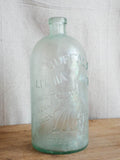 Antique 1800s Buffalo Water Lithia Glass Bottle ~ Edward H Everett