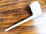 Antique 19th C White Clay Smoking Pipe