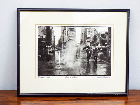 Original Signed Chaim Kanner Photograph ~ "Times Square" NY 1988