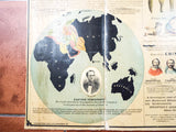 Antique 1876 Centennial Color Litho Adams Chronological Chart