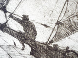 Antique Toulouse Lautrec Lithograph Print ~  Oceano Nox