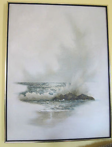 Large Ocean Oil Paintings by California Artist Doris Gilbert - Yesteryear Essentials
 - 1