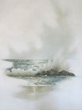 Large Ocean Oil Paintings by California Artist Doris Gilbert - Yesteryear Essentials
 - 3