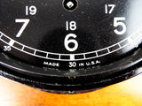 Vintage Bakelite Seth Thomas WW2 Era Deck Clock US Navy Working Military Clock