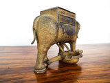 Vintage Cast Iron Elephant Figural Cigarette Roller 1920s Tobacciana Dispenser