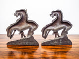 Vintage 1920s Western Indian Horse Bookends End of the Trail after James Fraser