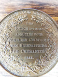 Antique French Bronze Benjamin Franklin Medal