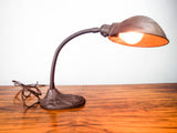 Vintage 1930s Art Deco Faries Adjustable Office Desk Lamp Goose Neck Table Light
