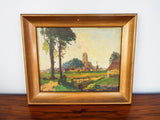 Antique Signed Windmill Oil Painting ~ Andreas Dirks