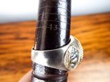 Vintage Sterling Silver Mens Ring Bradford Exchange Indian Head Nickel Size 14