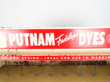 Vintage Advertising Putnam Dyes General Store Countertop Display Tin Cabinet 40s