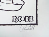 Vintage Signed Ron Cobb Print Ltd Ed Underground Free Press Cartoon Foreign Aid