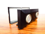 Antique Folding Stereoscope French Slide Viewer & 7 Glass 3D Slides Unis France