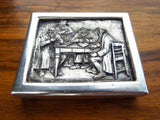 Vintage Religious Art Henryk Winograd Pure Silver HW999 Repousse Paperweight