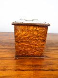 Antique English Wooden Oak Cigarette Box
