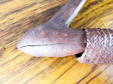 Antique Indigenous Stone Club Oungoun Wood War Club