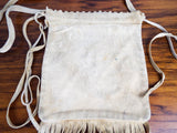 Vintage Western American Plains Indian Beaded Cheyenne Beaver Skin Medicine Bag
