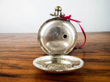 Antique Large American Coin Silver Full Hunter Pocket Watch ~ Illinois Watch Co