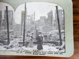 Antique 1906 San Francisco Earthquake Original Stereoview Cards