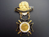Vintage Native Sons of the Golden West Badge Los Angeles Parlor 43 Pin Medal