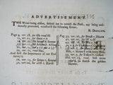 Antique 18th C Play Script ~ The Complaint London 1743