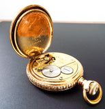 Antique 14K Solid Gold Illinois Pocket Watch Case Co Full Hunter Puritan 1916