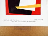 Vintage Original Lithograph Signed Abstract Art Jean Miotte 166/260 Summer