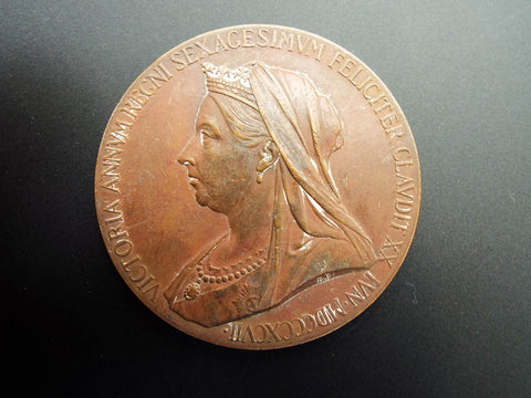 Antique 1897 Queen Victoria Diamond Jubilee Medallion