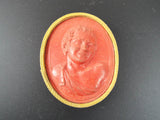 Antique 1800s Miniature Italian Wax Art Cameos