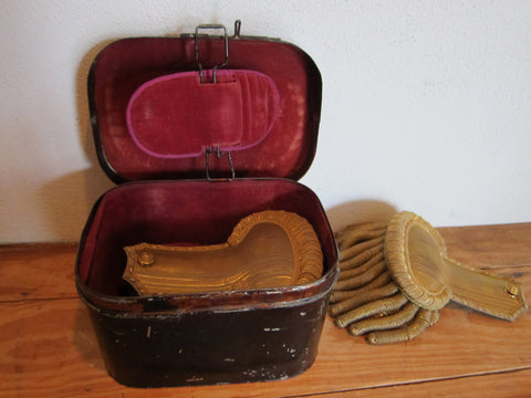 British Antique Military Epaulettes in Metal Box by Joseph Starkey - Yesteryear Essentials
 - 1